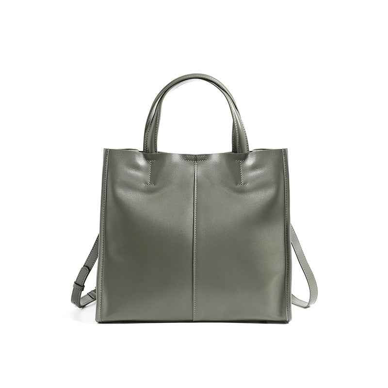 Genuine Leather High-End Womens Stylish And Versatile Handbag-3