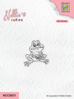 Nellie's Choice Clear Stamp Nellie's Cuties - Frog Series - Frog-1-1