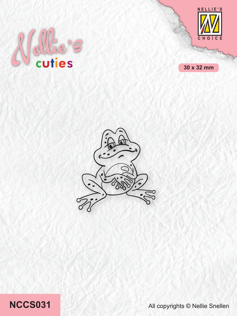 Nellie's Choice Clear Stamp Nellie's Cuties - Frog Series - Frog-1-1