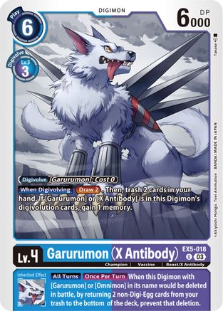Garurumon (X Antibody) (EX5-018) - Animal Colosseum-1