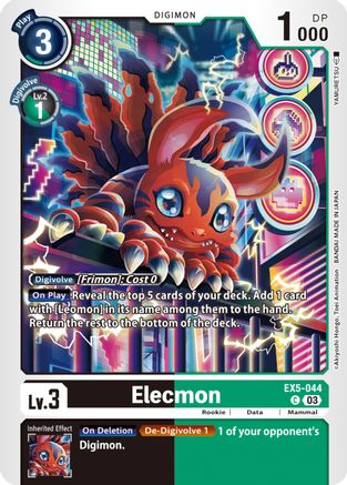 Elecmon (EX5-044) - Animal Colosseum-1