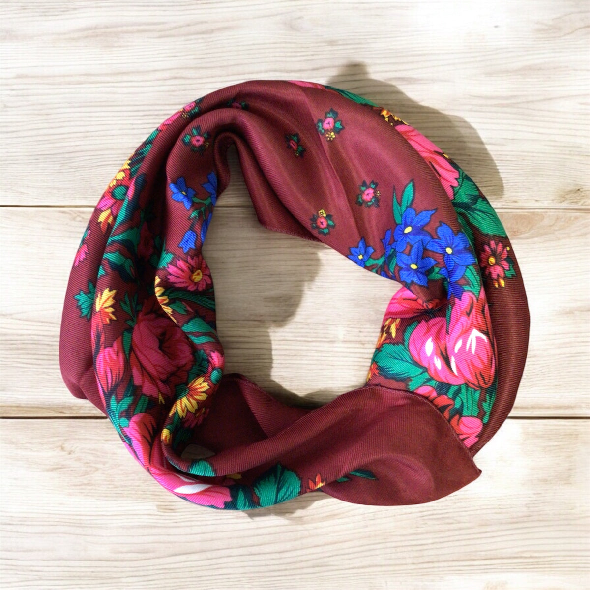 Burgundy Kookum Scarf-2