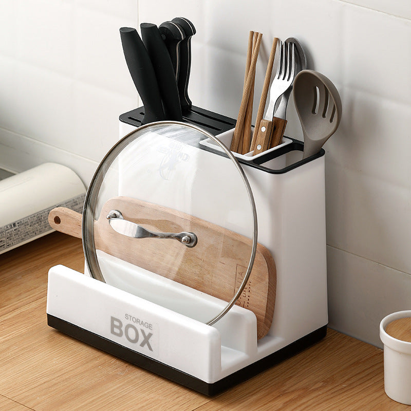 Tableware Storage Holders Kitchen Knife Plastic Storages Racks For Kitchen Convenience Cabinet Kitchen Gadgets-6
