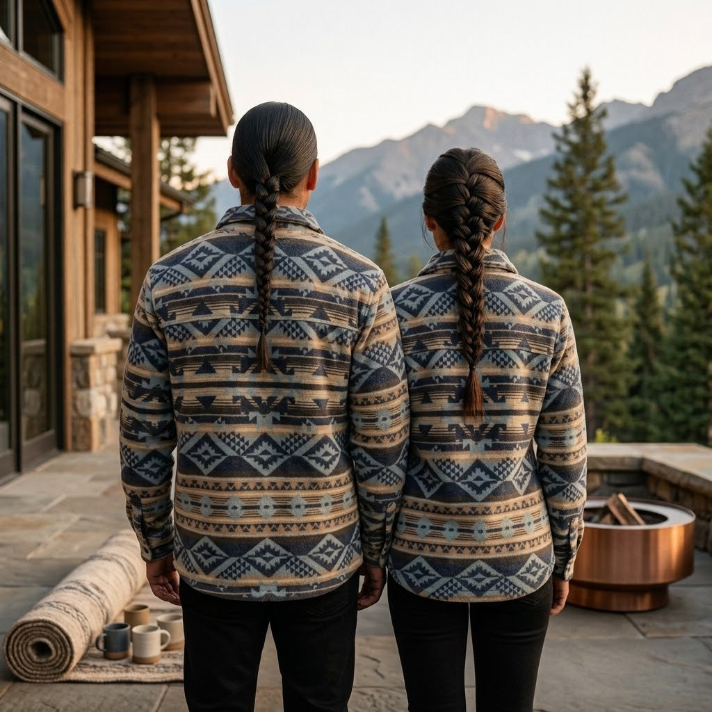 Blue and Cream Grand Canyon Jacket (Unisex)-1