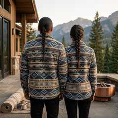 Blue and Cream Grand Canyon Jacket (Unisex)-1