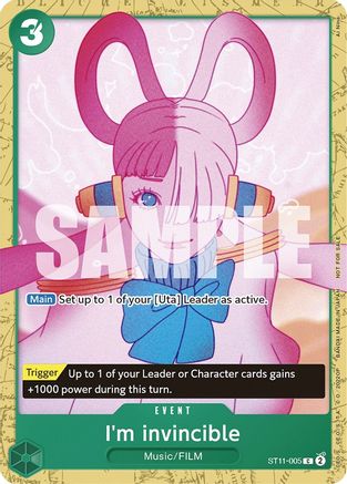I'm invincible (Starter Deck 11: Uta Deck Battle) (ST11-005) - One Piece Promotion Cards-1