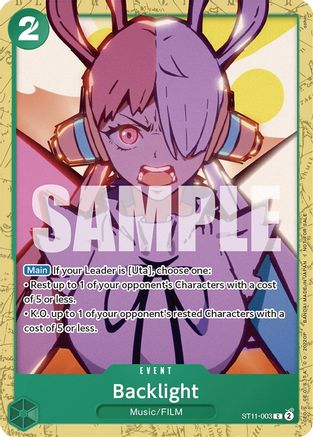 Backlight (Starter Deck 11: Uta Deck Battle) (ST11-003) - One Piece Promotion Cards-1
