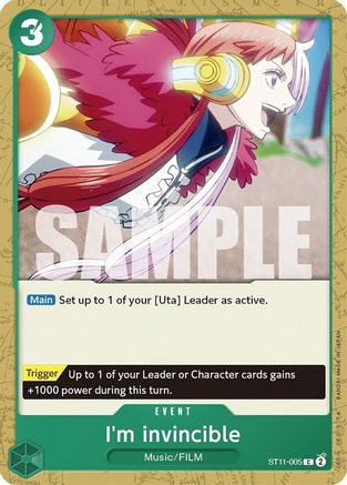I'm invincible (ST11-005) - Starter Deck 11: Uta-1