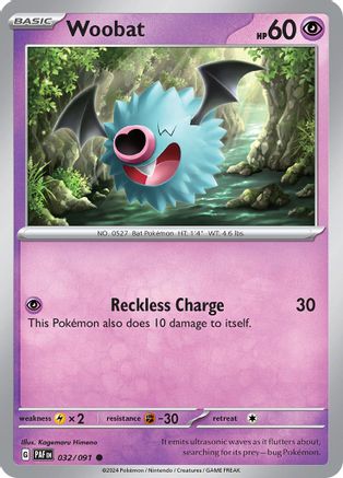 Woobat 32 - SV Paldean Fates-1