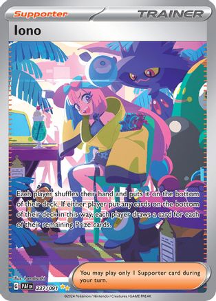Iono - 237/091 237 - SV Paldean Fates Holofoil