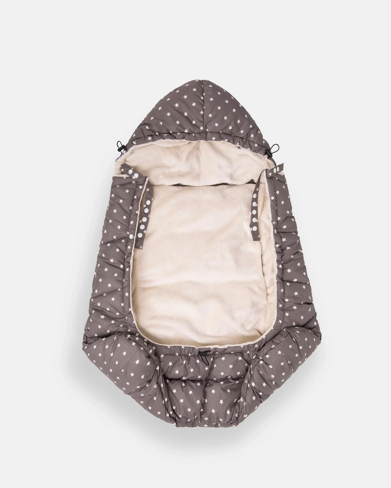 K-Poncho - Plush | 7am Enfant |  Ash Oak Stars Heavy Weight-3
