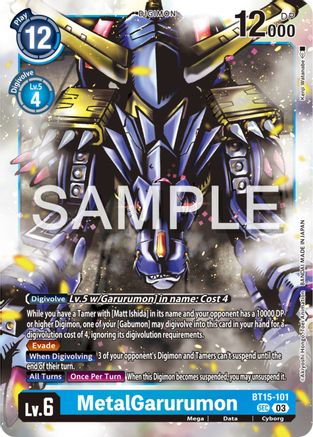 MetalGarurumon (BT15-101) - Exceed Apocalypse Foil-1