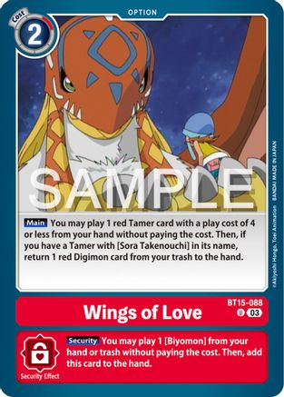 Wings of love (BT15-088) - Exceed Apocalypse-1