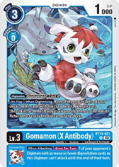 Gomamon (X Antibody) (BT15-021) - Exceed Apocalypse-1