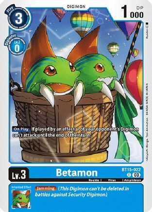 Betamon (BT15-022) - Exceed Apocalypse-1