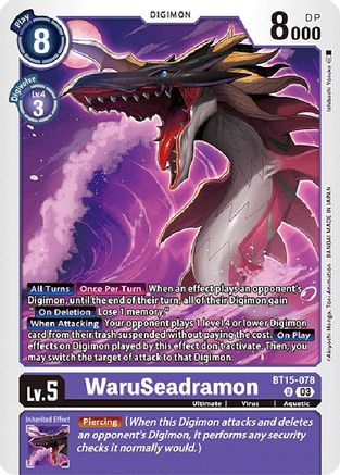 WaruSeadramon (BT15-078) - Exceed Apocalypse-1