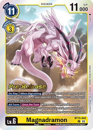 Magnadramon (BT15-042) - Exceed Apocalypse Pre-Release Cards Foil-1