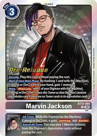 Marvin Jackson (BT15-086) - Exceed Apocalypse Pre-Release Cards Foil-1