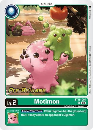 Motimon (BT15-004) - Exceed Apocalypse Pre-Release Cards Foil-1