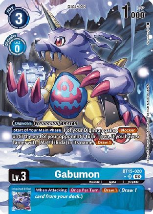 Gabumon (Alternate Art) (BT15-020) - Exceed Apocalypse Foil-1