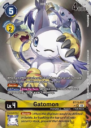 Gatomon (Alternate Art) (BT15-037) - Exceed Apocalypse Foil-1