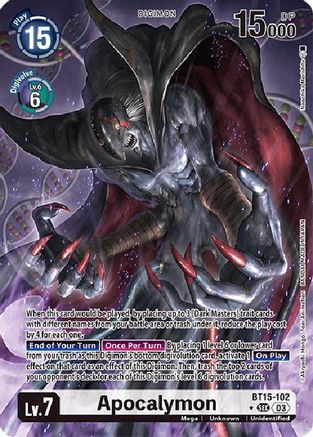 Apocalymon (Alternate Art) (BT15-102) - Exceed Apocalypse Foil-1