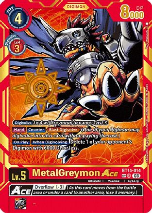 MetalGreymon ACE (Special Rare) (BT14-014) - Exceed Apocalypse Foil-1
