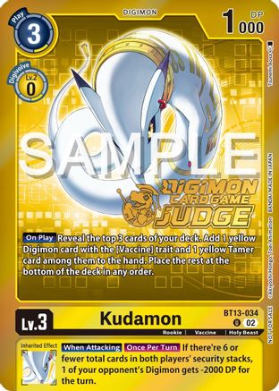 Kudamon (Judge Pack 5) (BT13-034) - Versus Royal Knights Foil-1