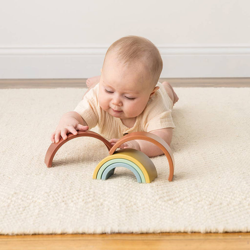Itzy Ritzy - Ritzy Rainbow™ Stacking Toy - Ages 6+ Months-2
