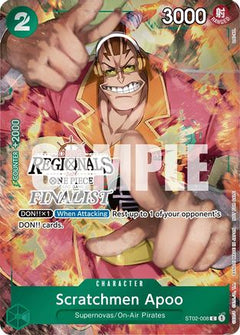 Scratchmen Apoo (Online Regional 2024) [Finalist] (ST02-008) - One Piece Promotion Cards Foil-1