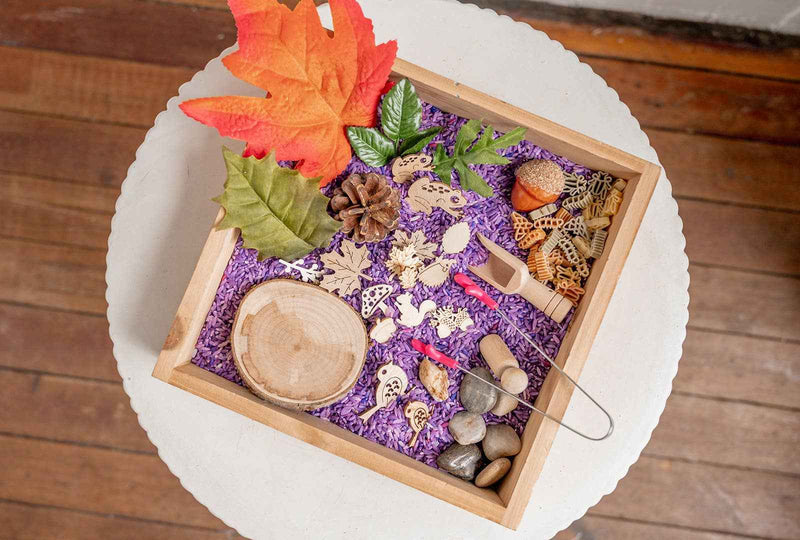 monkey bandit kids - Easy Forest & Nature Sensory Kit - Dump and Play Bag - Made in Canada - Ages 3+-3