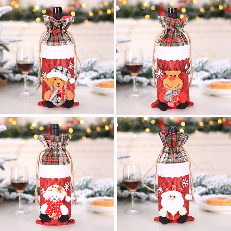 Christmas Decorations Christmas Wine Bottle Socks-10