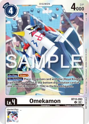 Omekamon (Event Pack 6) (BT13-093) - Versus Royal Knights Foil-1