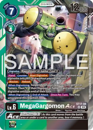 MegaGargomon ACE (ST17-08) - Starter Deck 17: Double Typhoon Advanced Deck Set Foil-1