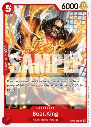 Bear.King (OP06-012) - Wings of the Captain-1