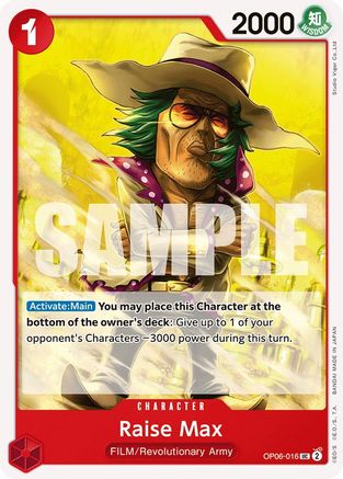 Raise Max (OP06-016) - Wings of the Captain-1