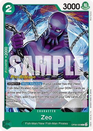 Zeo (OP06-028) - Wings of the Captain Pre-Release Cards-1