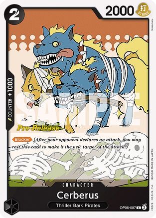 Cerberus (OP06-087) - Wings of the Captain Pre-Release Cards-1