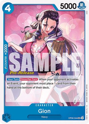 Gion (OP06-044) - Wings of the Captain Pre-Release Cards-1