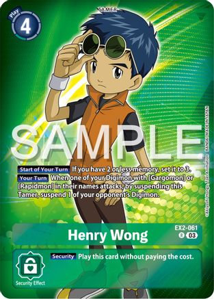 Henry Wong (Reprint) (EX2-061) - Starter Deck 17: Double Typhoon Advanced Deck Set Foil-1