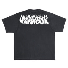 Color Bars X Playboy 'Flames 2.0 Boxy Fit' Tee - Black/White-2