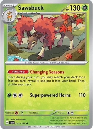 Sawsbuck - 017/162 17 - SV05 Temporal Forces-1
