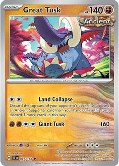 Great Tusk - 097/162 97 - SV05 Temporal Forces Reverse Holofoil-1
