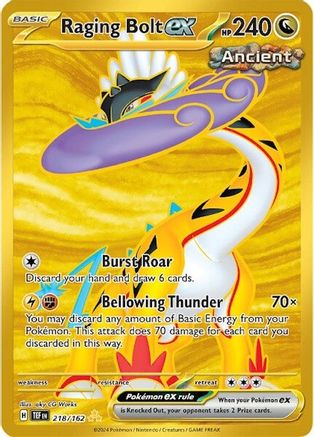 Raging Bolt ex - 218/162 218 - SV05 Temporal Forces Holofoil-1
