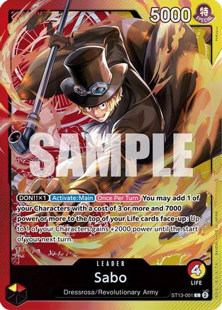 Sabo (001) (ST13-001) - Ultra Deck: The Three Brothers Foil-1