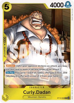 Curly.Dadan (ST13-006) - Ultra Deck: The Three Brothers Foil-1