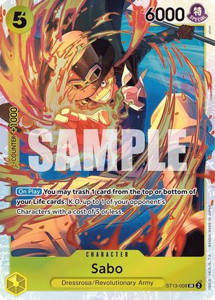 Sabo (008) (ST13-008) - Ultra Deck: The Three Brothers Foil-1