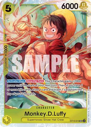 Monkey.D.Luffy (015) (ST13-015) - Ultra Deck: The Three Brothers Foil-1
