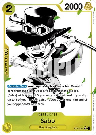 Sabo (007) (Parallel) (ST13-007) - Ultra Deck: The Three Brothers Foil-1