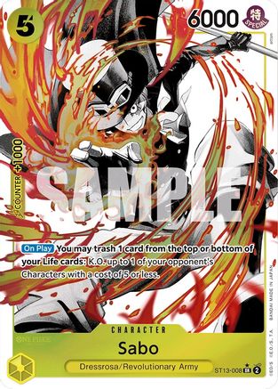 Sabo (008) (Parallel) (ST13-008) - Ultra Deck: The Three Brothers Foil-1
